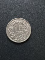 1 Franken 1907 - 4.73g - Fälschung aus der Zeit - selten!