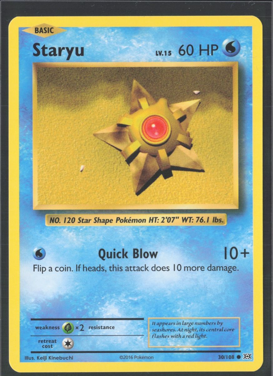 Pokémon Carte collezionabili: POKÉMON / Staryu / Evolution 🇺🇸 – Usato da Herzogenbuchsee venduto da TCG-High-Quality