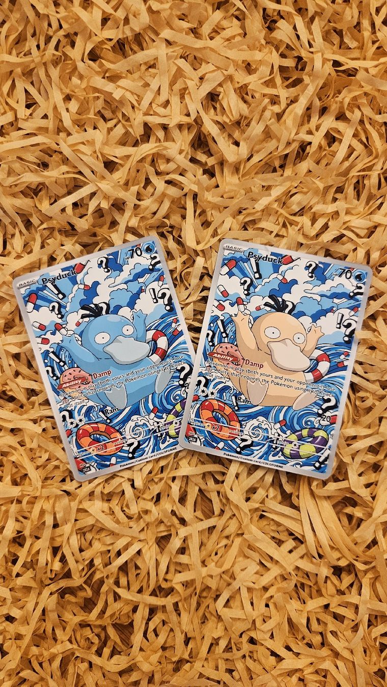 Pokémon Carte collezionabili: Psyduck Custom Card (10.- each)  – Nuovo (secondo la descrizione) da Yverdon-les-Bains venduto da sen_dh25