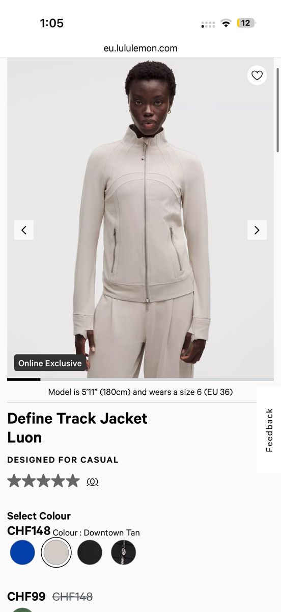 Lululemon Vestes: NEW BNWT lululemon Define Track Jacket Luon -size4 – Neuf (Voir description) à Regensdorf par Let-me-win-please 6