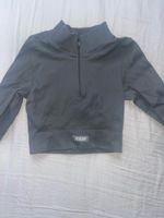 Sportshirt Peachy mit Reissverschluss grau Grösse S