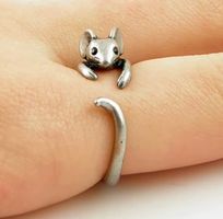 Kleine Maus Ring Verstellbar