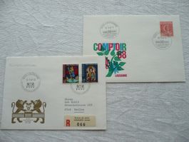 1968 - 69 2 Belege COMPTOIR