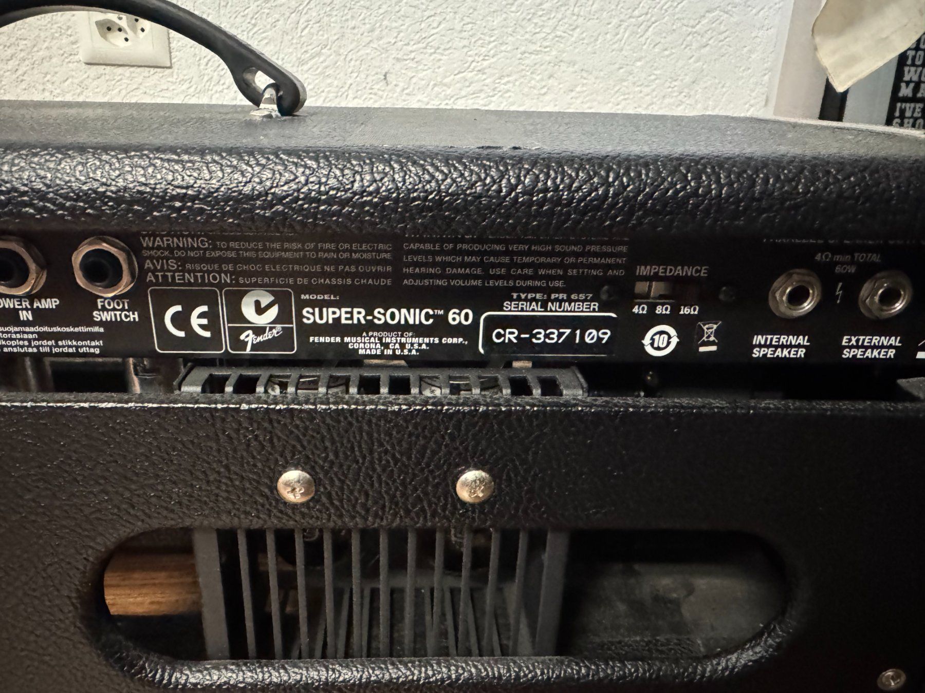 Fender Verstärker: Fender Super-Sonic 60 Head, Head Black / Silver – Gebraucht aus Leissigen von suziQ41 3