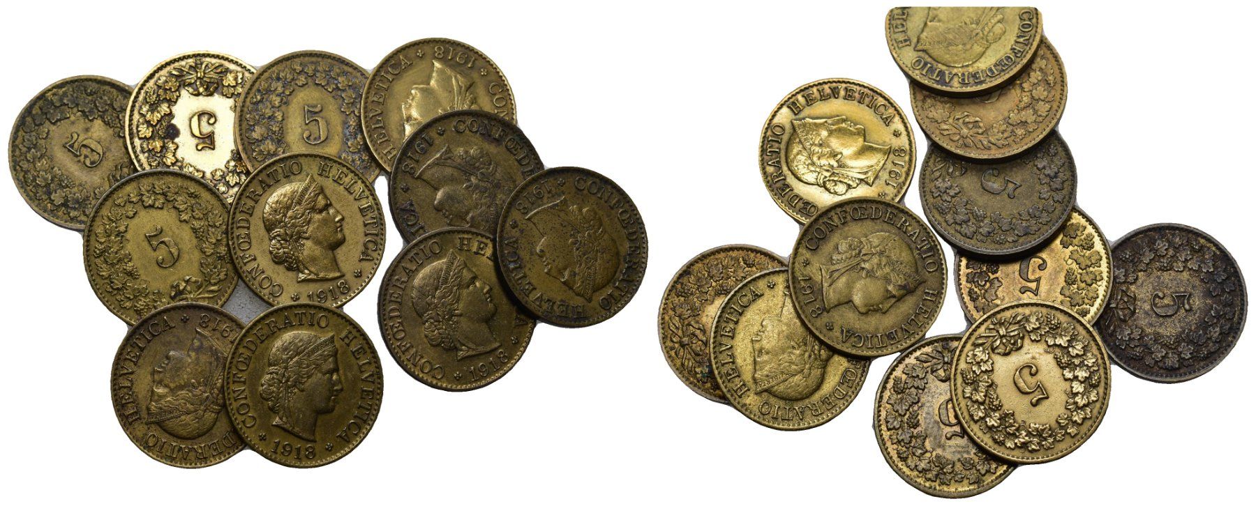 Tutti le monete: 5 Rappen Lot – Usato da Bern venduto da numismatictops