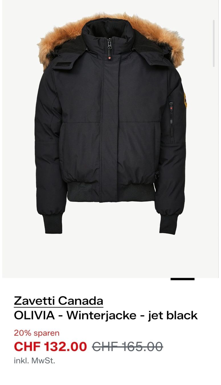 Giacche: ✨ Zavetti Canada OLIVIA Winterjacke - S - Hooded Bomber – Nuovo e nell'imballaggio originale da Thalwil venduto da VitaMini 1