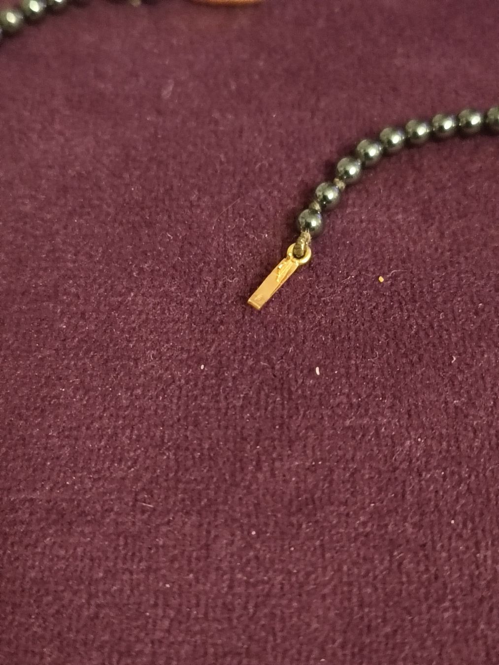 Catenine: bijoux collier or 750 hématite  – Usato da Pampigny venduto da Nathbn 1