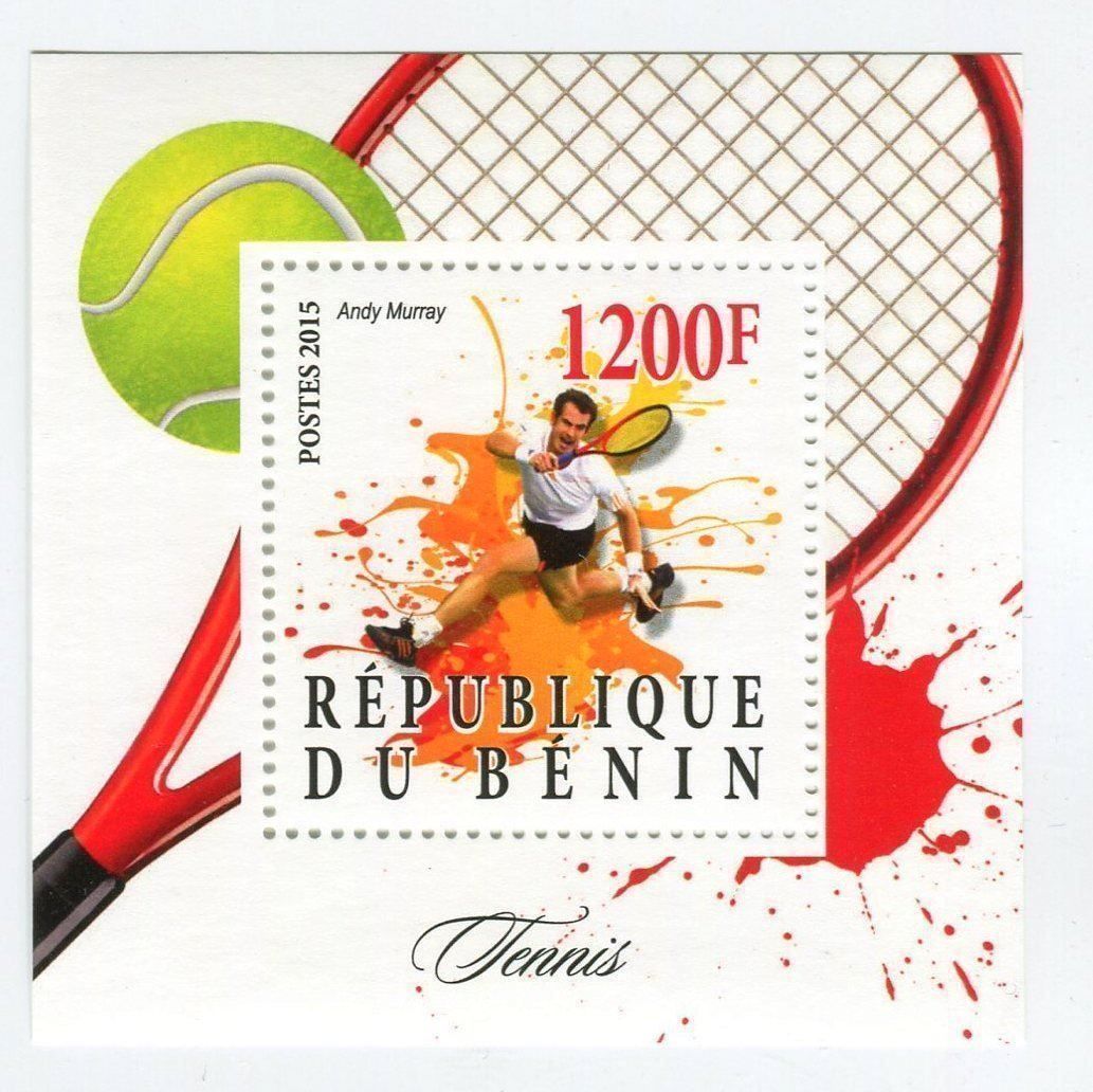 Tutti i francobolli: Block "Tennis. Andy Murray". Benin. – Nuovo e nell'imballaggio originale da Basel venduto da Butsch5