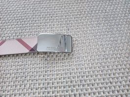 Ceinture Burberry vintage beige et motif tartan taille 100