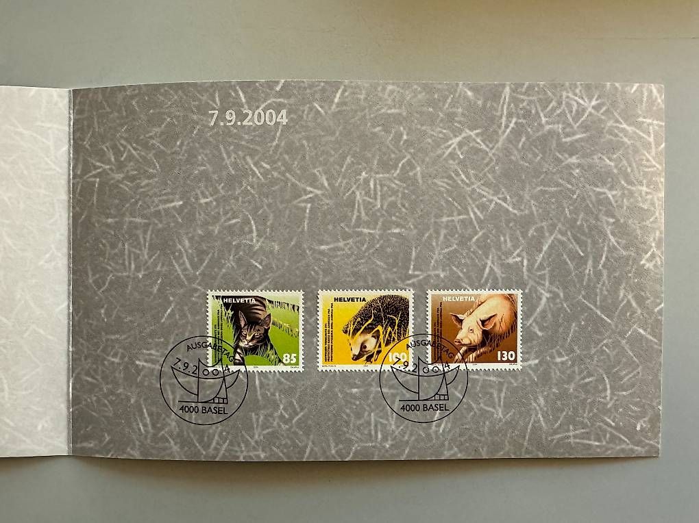 Tutti i francobolli: 44 Doppelkarten mit Briefmarken Schweiz – Usato da Basel venduto da Chregu07 2