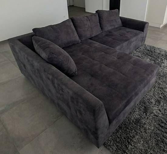 Divani: Bequemes Ecksofa in Anthrazit (ca. 250 x 170 cm) – Usato da Eschenbach SG venduto da Pasqy 1