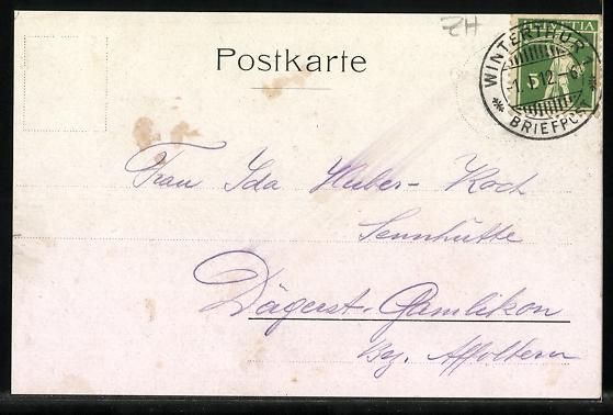Cartoline postali: Dättlikon, Totalansicht vom Irchel gege – Usato da Berlin venduto da bartko-reher 1
