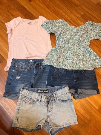 Mädchen Kleiderpaket 5 Teile Grösse 134/140 H&M LC Waikiki