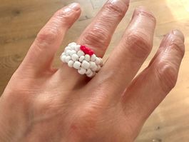 Neuf bague artisanale unique et épurée / Unikatring NEU