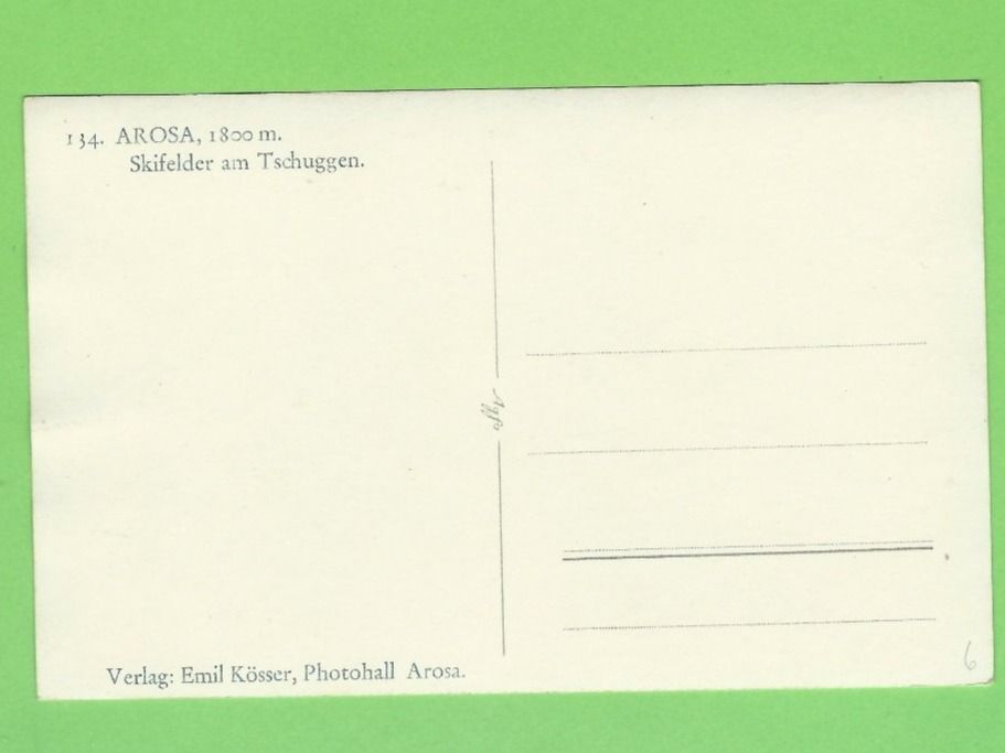 Cartoline postali: Arosa, Skiefelder am Tschuggen – Nuovo (secondo la descrizione) da Zürich venduto da t24_de 1