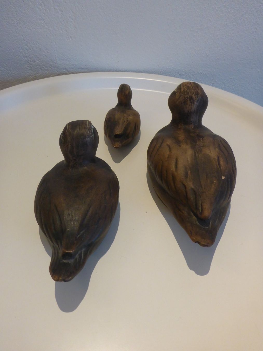 Statuette: 3 Deko-Enten aus Ton – Usato da Zürich venduto da leia12 2