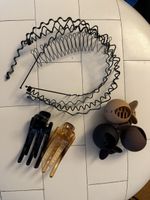 Haarschmuck-Set – Haarreifen & Haarklammern (neu/kaum benutz