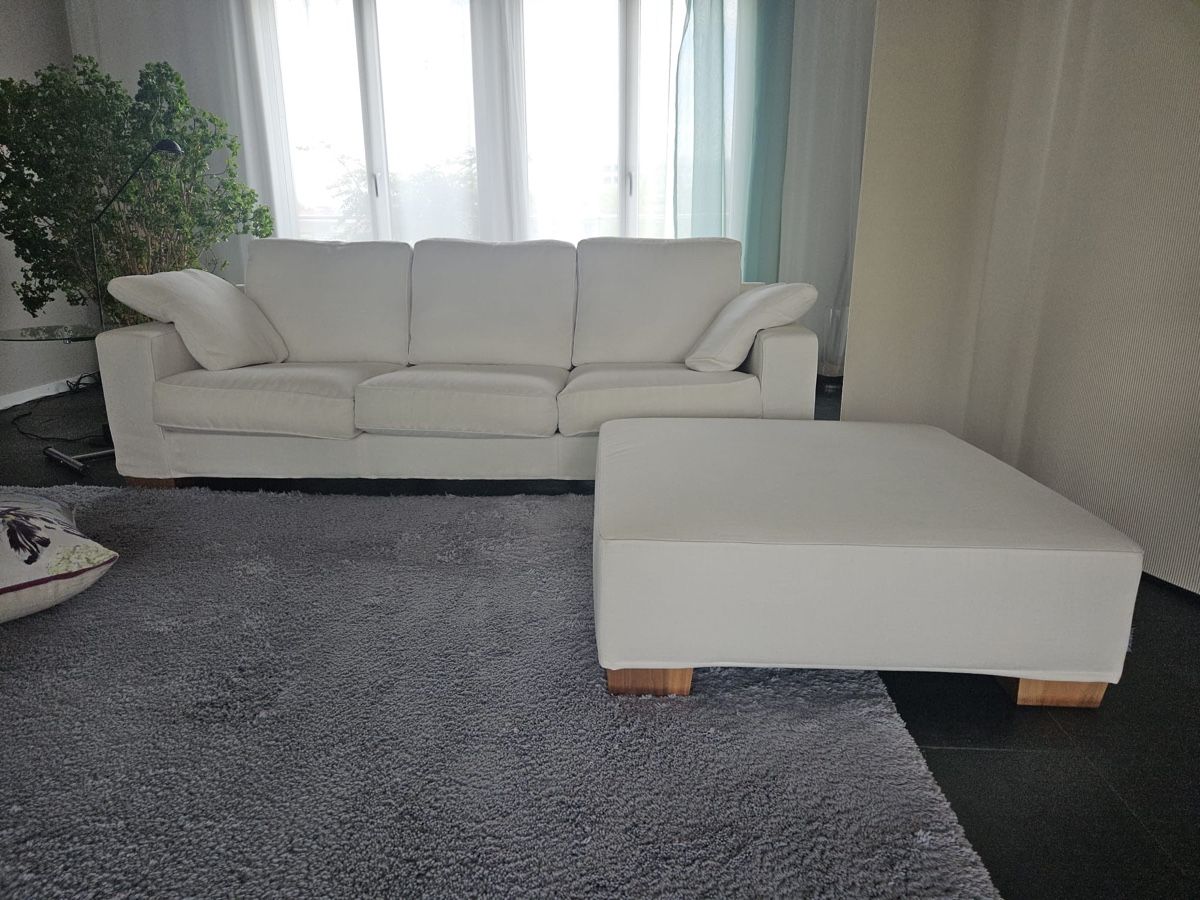Divani: Offwhite, Flexform Sofa Status mit Hocker, Antonio Citterio – Usato da Embrach venduto da bea_8424 9