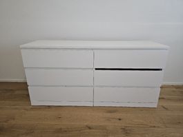 Ikea MALM Kommode mit 6 Schubladen, weiss, 160x78cm