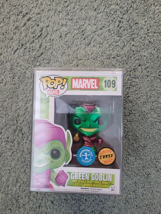 Figurine Pop Funko Green Goblin Chase GITD - Version Glow In The Dark SDCC 2016 #110 Marvel, Neuve (sans Emballage)