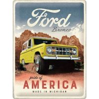 Blechschild 3D-FORD BRONCO AMERICA - 30 x 40 cm