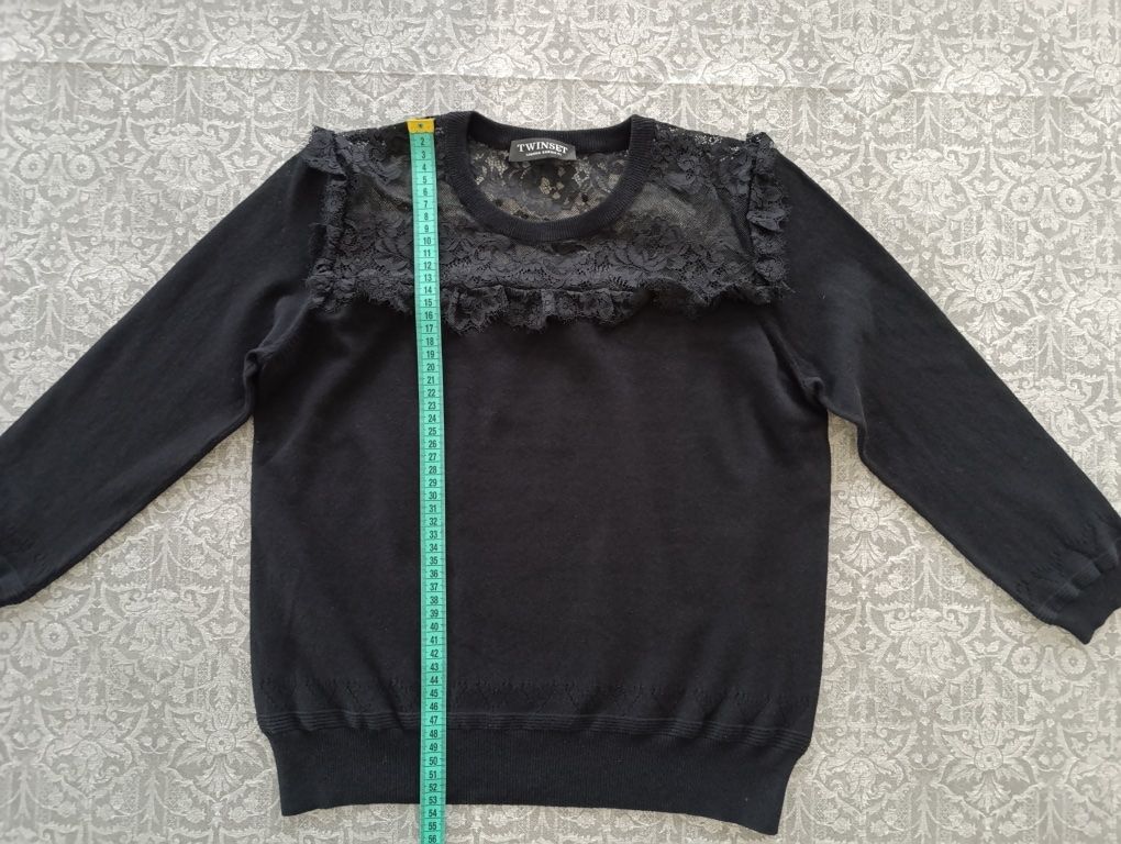 Twinset Maglioni & Felpe: Twinset Pullover mit Spitze, schwarz, Gr. S, neuwertig – Nuovo (secondo la descrizione) da Hergiswil NW venduto da pol_9dl8 3