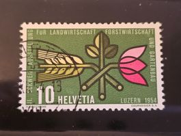CH 1954 Retouchierungen N° 316.3.01 Zu sp. Fr. 10.--