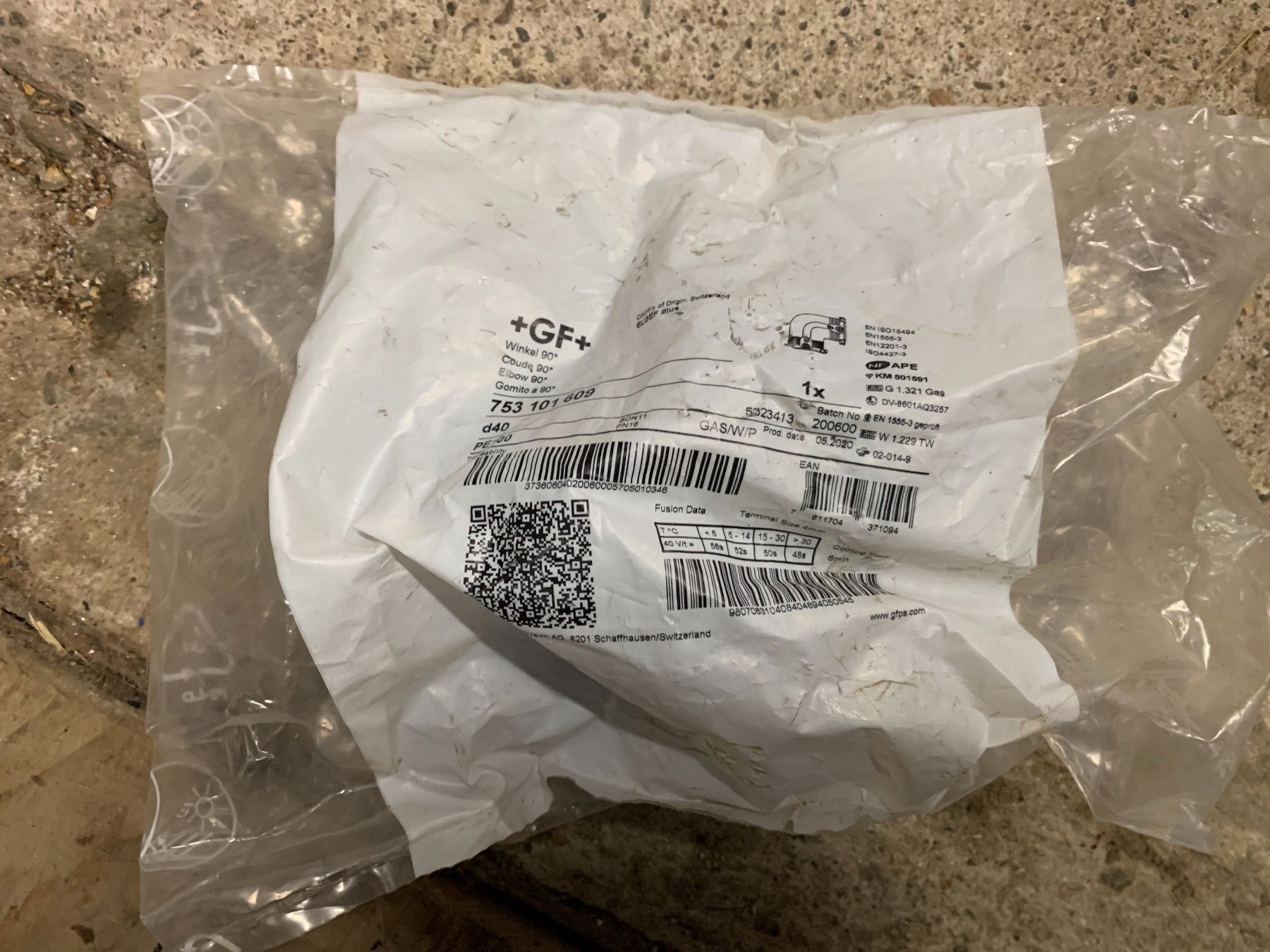 Sanitär: Gf +gf+ Winkel 90’ elgef – Neu und originalverpackt aus Curtina von babo88 1