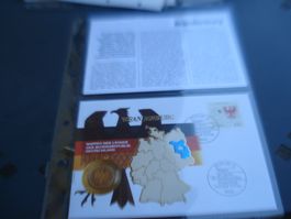 Münzbrief "Brandenburg" Deutschland, 1992, 1 Mark