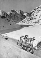 Grimsel im winter Sessellift