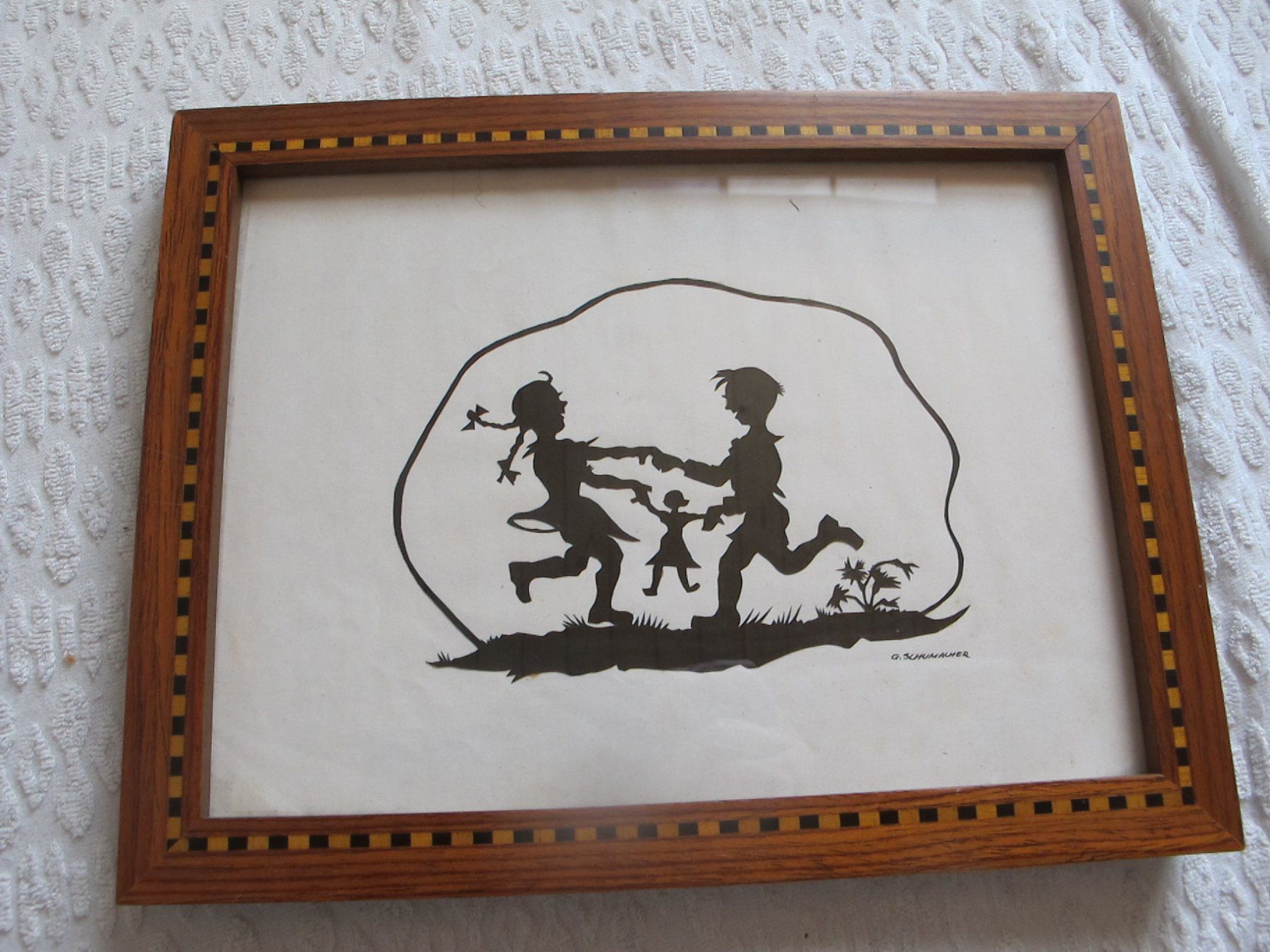 Grafica & Litografie: Original-Scherenschnitt Vintage – Usato da Löhningen venduto da Chimae67 1
