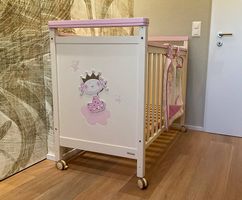 MICUNA Gitterbett 125 x 65 Holz