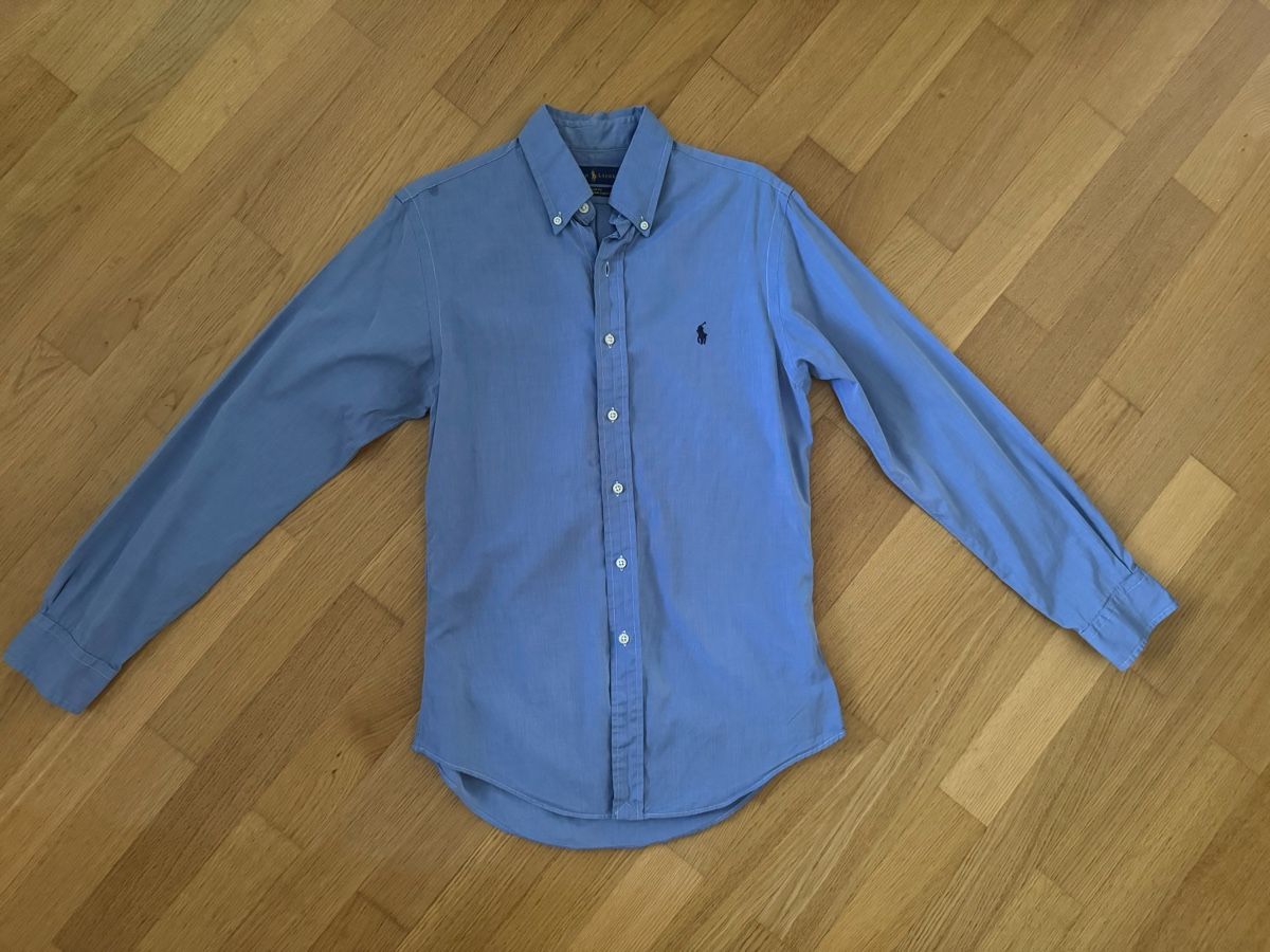 Ralph Lauren Hemden: Ralph Lauren Hemd blau Langarm Button-Down Grösse S – Gebraucht aus Zumikon von kra_58x9