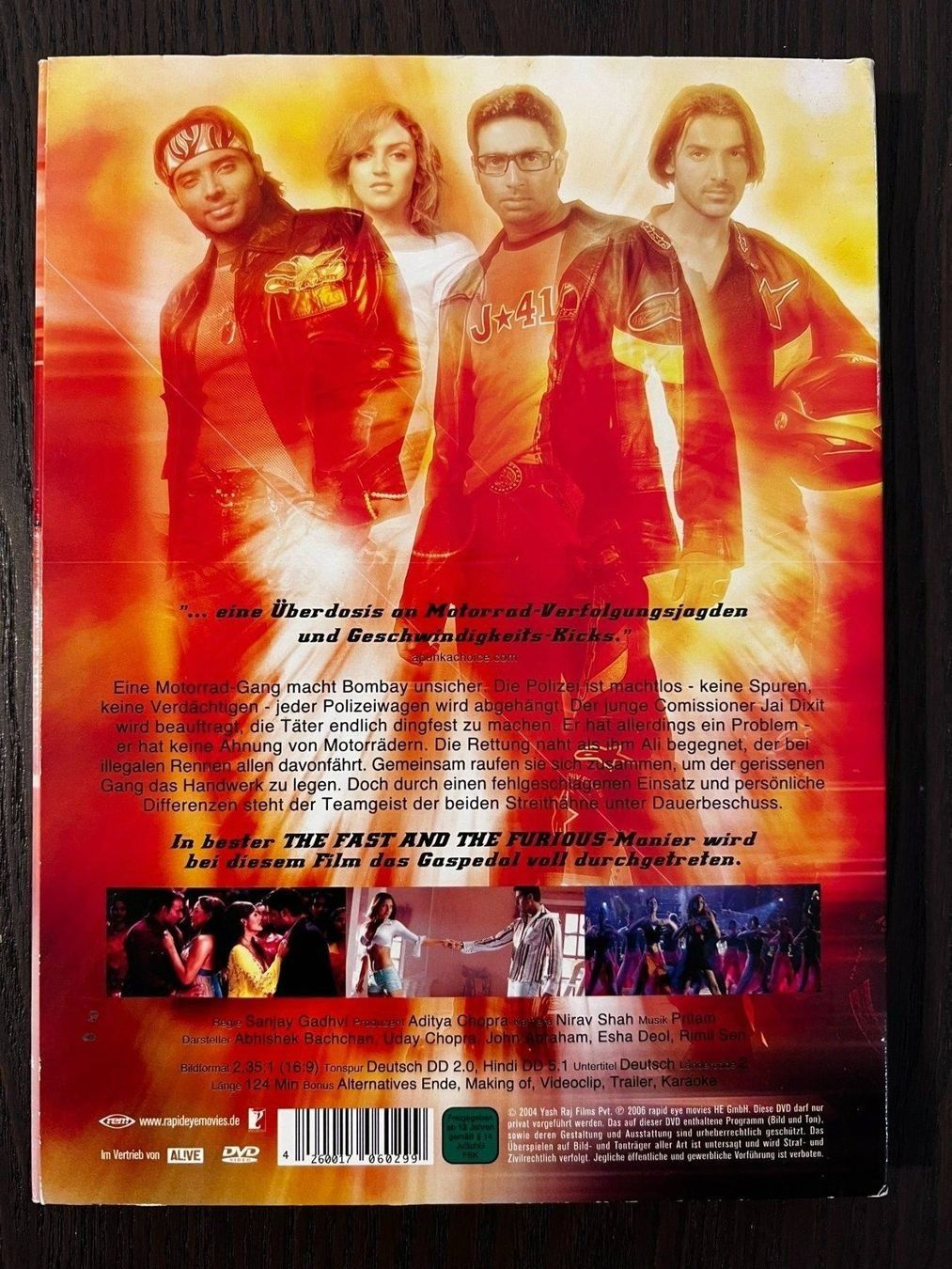 Tutti i DVDs: DHOOM - Die Jagd beginnt - Action aus Bollywood – Usato da Bern venduto da carola31 1