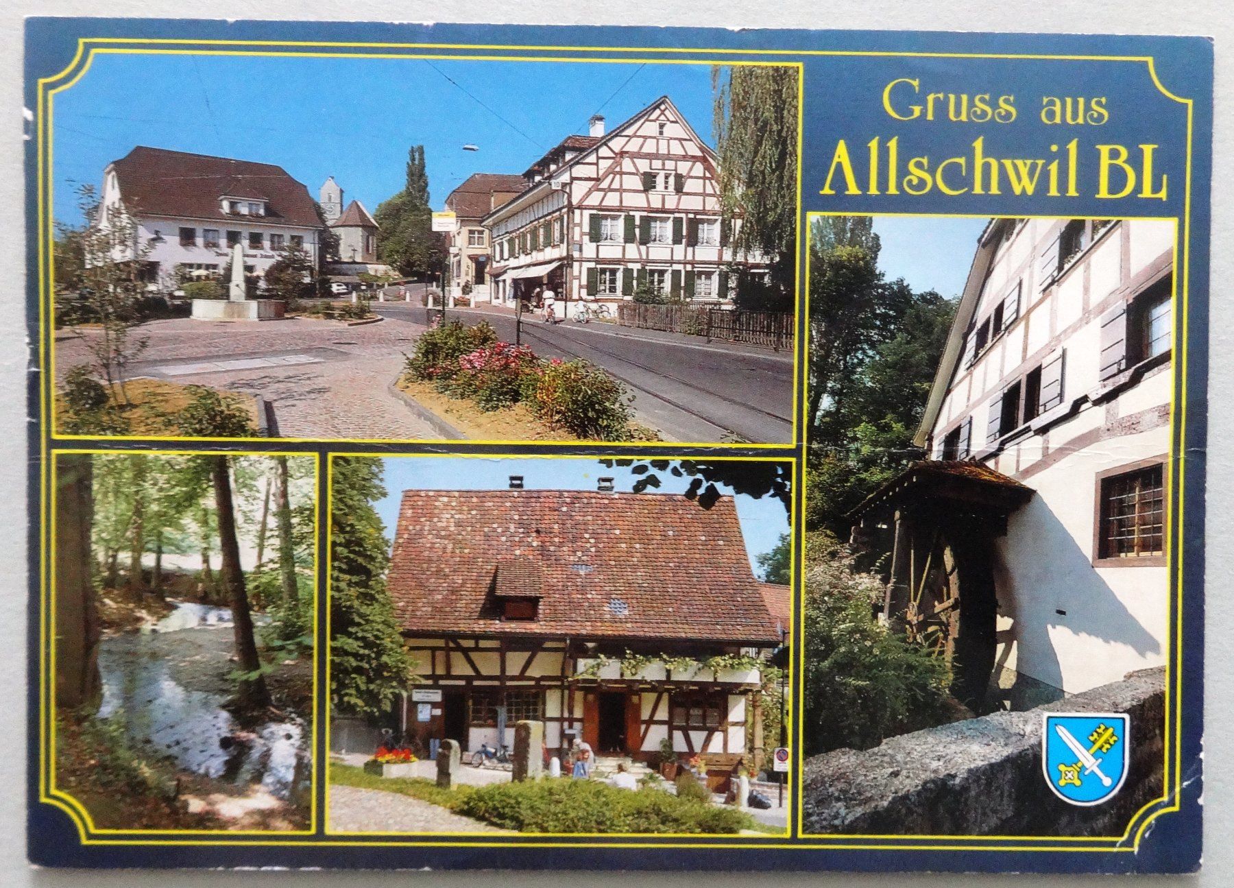 Cartoline postali: Allschwil (Kt. Basel-Land) – Difettoso da Fétigny venduto da Billy2miny