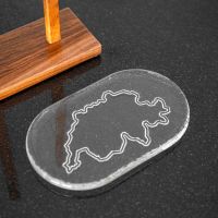 Schwiizerplättli, Glasi Hergiswil, aus Glas mit Schweiz, NEU