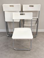 4 IKEA GUNDE Klappstühle weiss – Set
