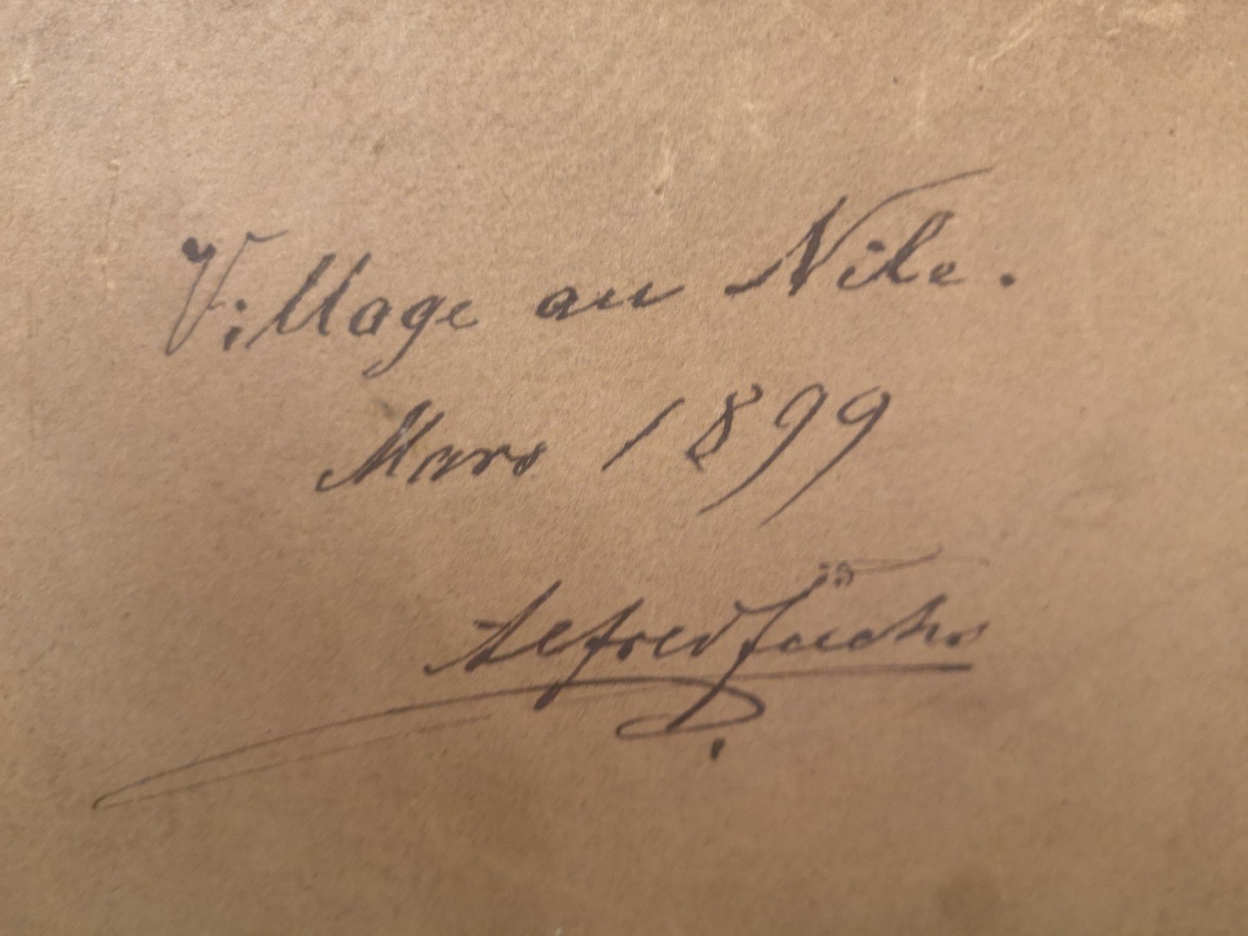 Dipinti: PAYSAGE ORIENTALISTE DATÉ 1899 – Usato da Genève venduto da Qanil77 8