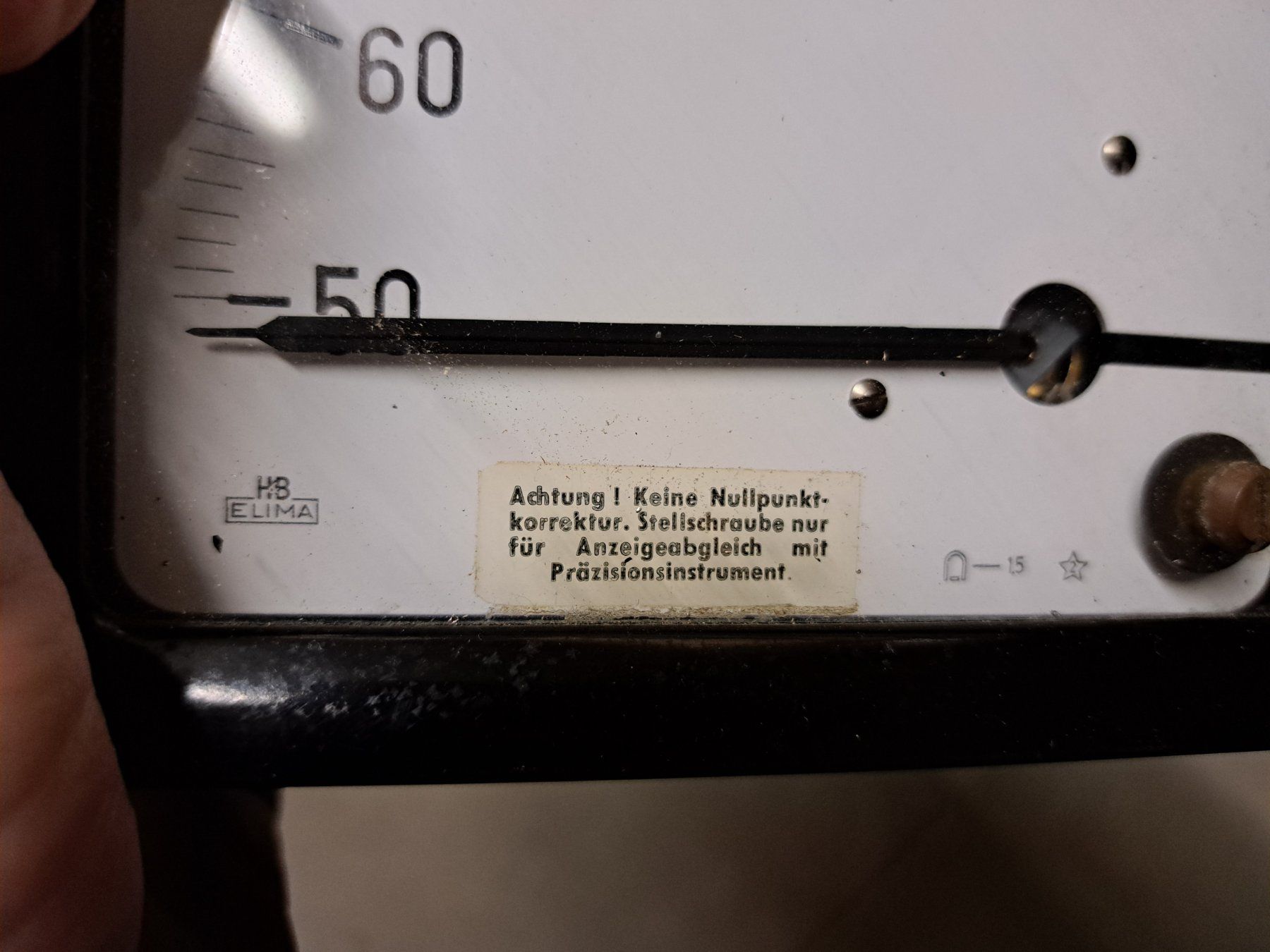 Misurare: Hartmann & Braun HB Elima analoges Voltmeter – Usato da Basel venduto da Selaseth 2