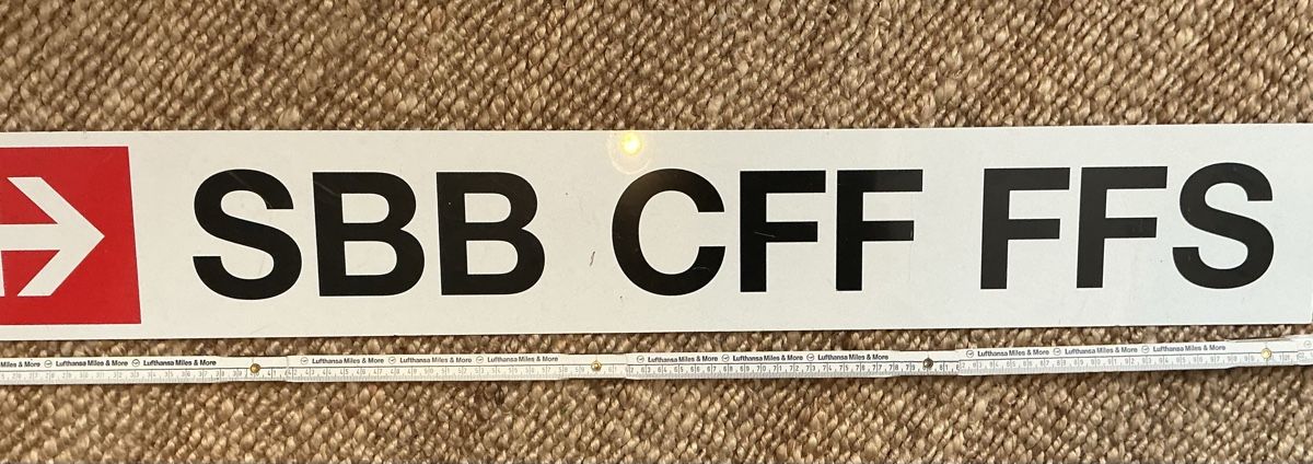 SBB/CFF/FFS Ecriteaux: Original SBB CFF FFS Aluminiumtafel – D'occasion à Untersiggenthal par mei_k67m 1