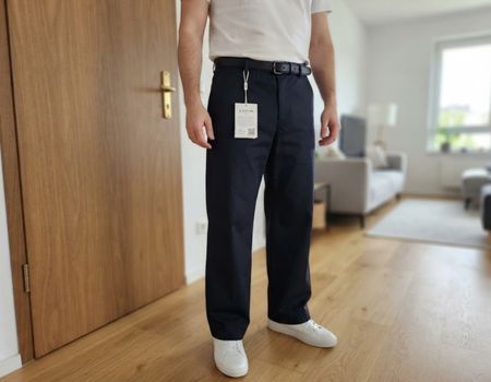 Pantalon chino Lanvin bleu marine taille 46 neuf
