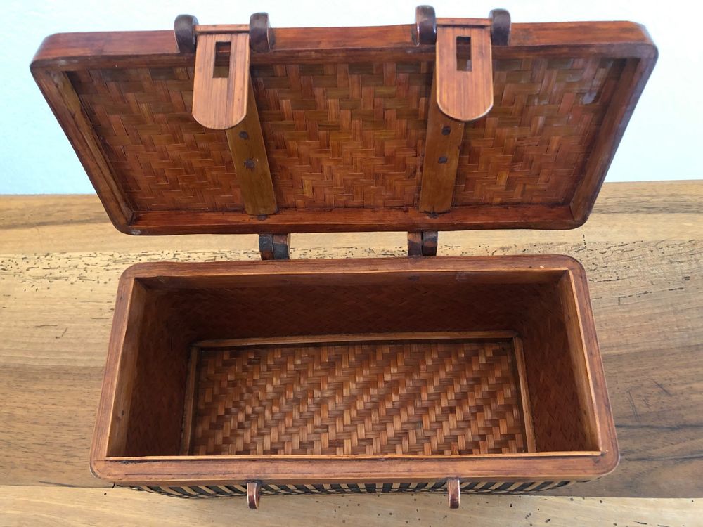 Bambus orig. Vintage Schatulle/Koffer/Behlter/Handicrafts (Neu (gemss  Beschreibung)) in Luzern fr CHF 75  mit Lieferung auf Ricardo kaufen