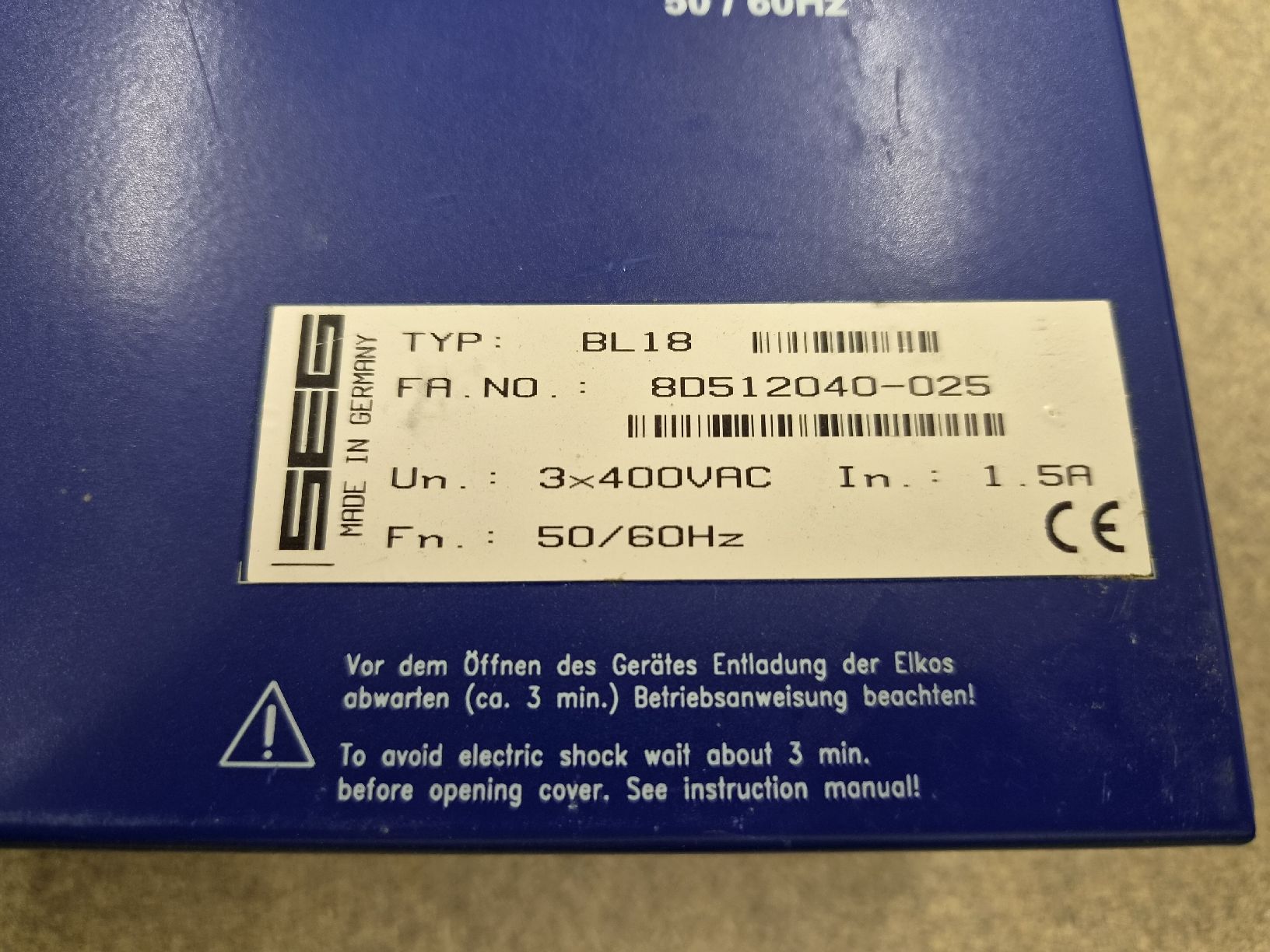 Caricabatterie: SEG Batterieladegerät BL18, 24V/18A  – Usato da Vitznau venduto da Vitznau84 1