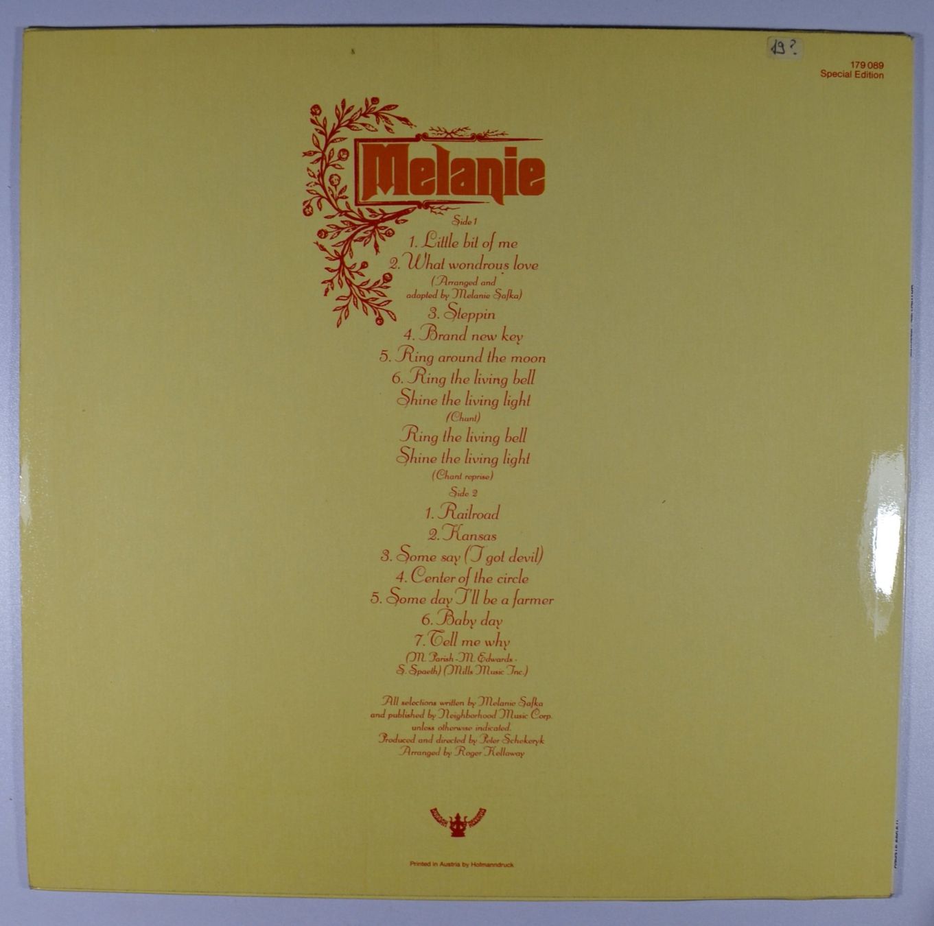 Dischi in vinile: LP: MELANIE - Gather Me – Usato da Frenkendorf venduto da Yard-Sale-2000 1