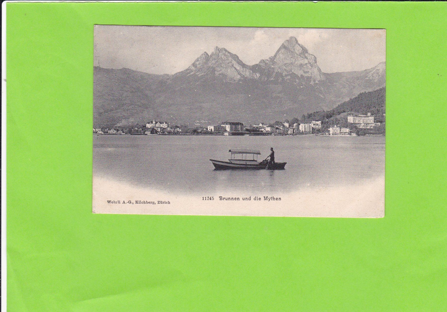 Ansichtskarten: Brunnen-Fischerboot-1909 – Gebraucht aus St. Peterzell von neckertal