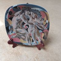 Hans Erni Teller Rosenthal Porzellan  "Liebende"