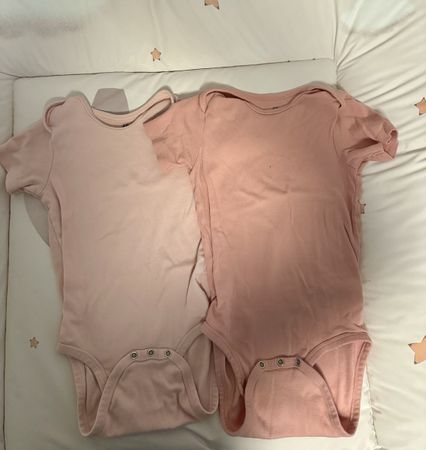 2 Bodys kurzarm, Grösse 98, Rosa, Sommer