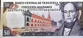 VENEZUELA 50 BOLIVARES 1998 (UNC)