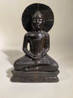 Hand-carved wooden budha