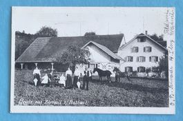 Zuswil - Kottwil - Bauernhof mit Familie - Feldpost - 1913